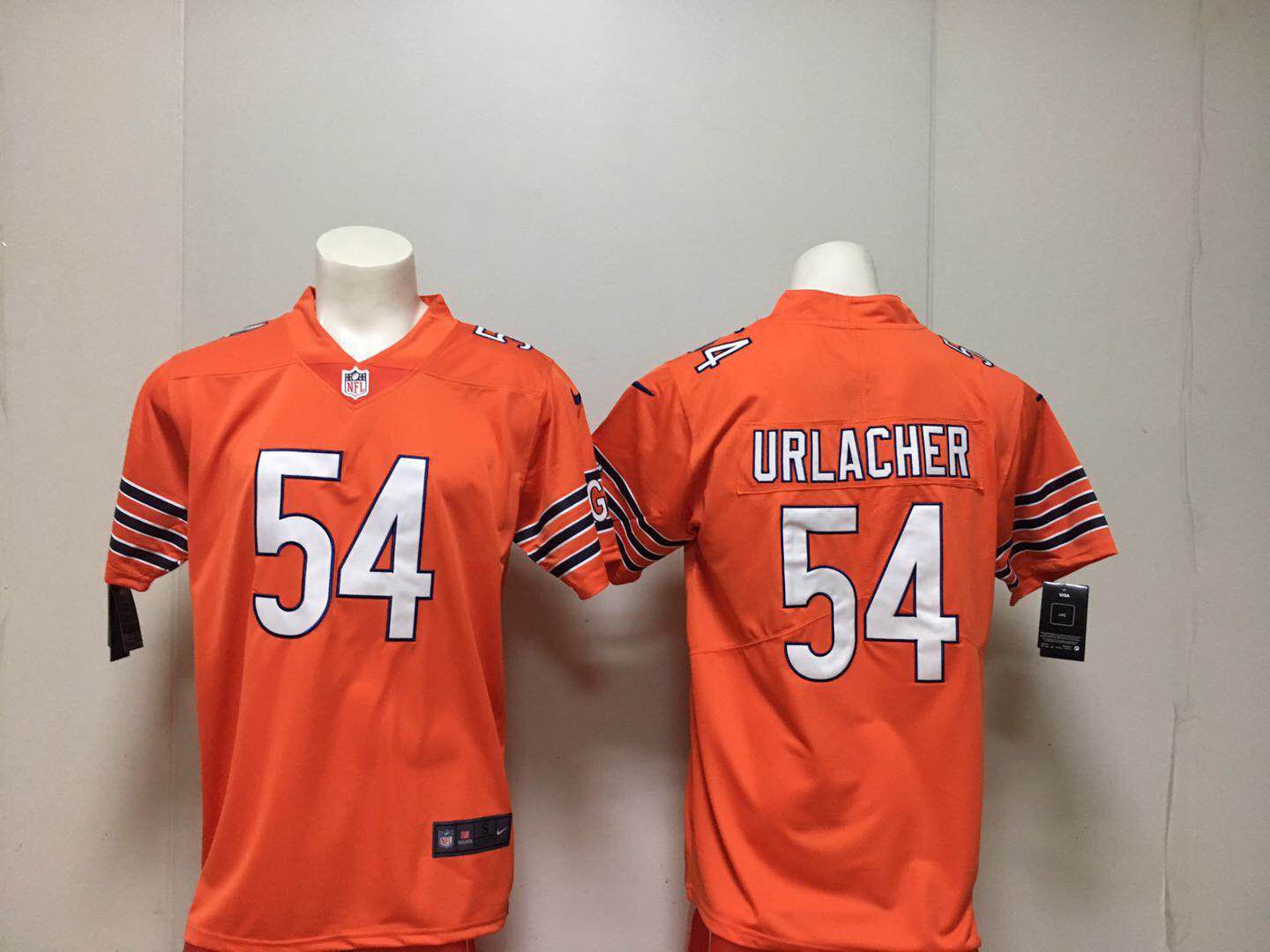 Men Chicago Bears 54 Urlacher Orange Nike Vapor Untouchable Limited Playe NFL Jerseys